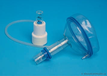 TheraPEP, positive expiratory pressure, device using a mask